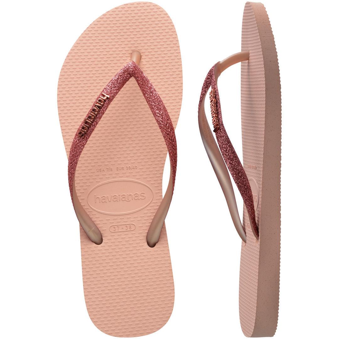 Havaianas Slim Glitter II Rosa: Chinelo Feminino Brilhante, Confortável e Versátil