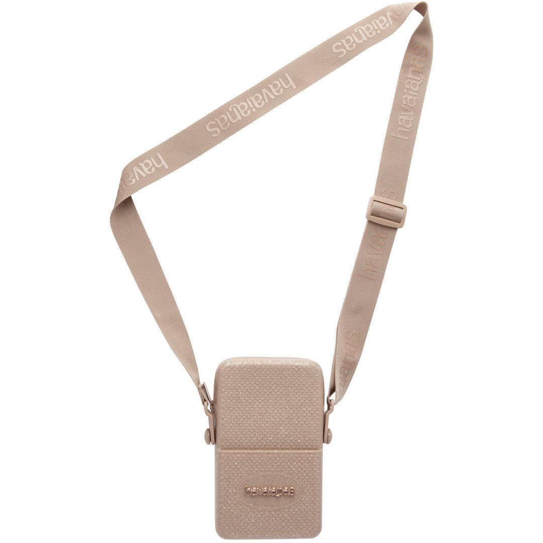 Bolsa de Ombro Havaianas Glitter Dourada: Alça Charmosa, Versátil e Brilhante