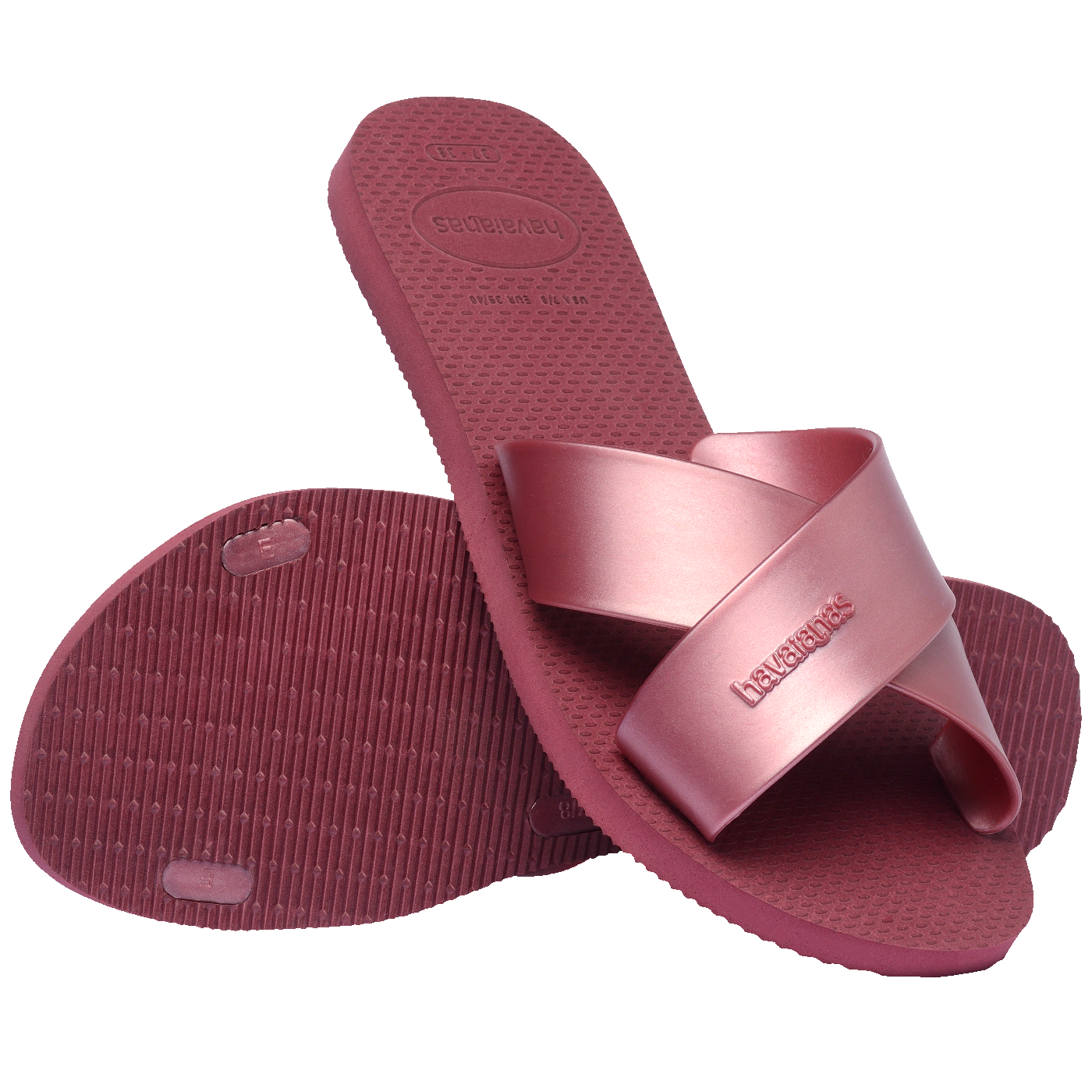 Rasteirinha Havaianas Aqua Metallic: Conforto, Tiras Largas Metalizadas e Estilo Verão