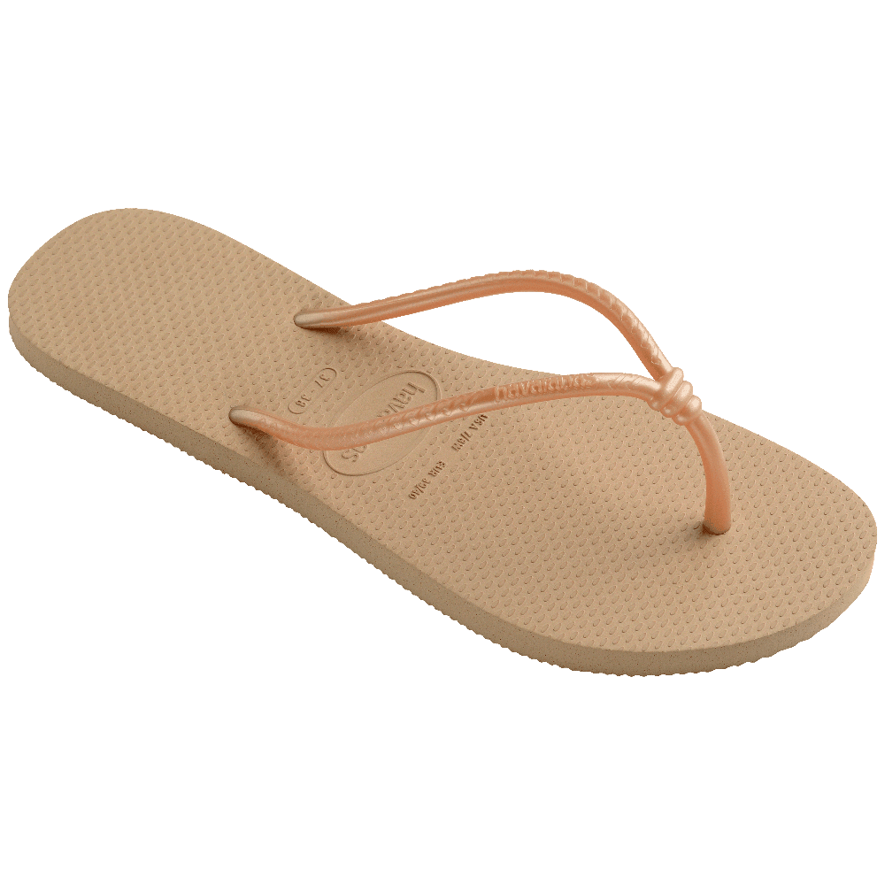 Chinelo Havaianas Tube Elegante, Tiras Tubulares Finas, Amarração Charme, Acabamento Metálico