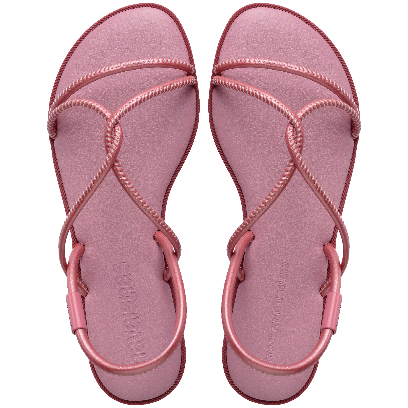 Rasteirinha Havaianas Una Manga Feminina Confortável Estampa Tropical Durável Leve