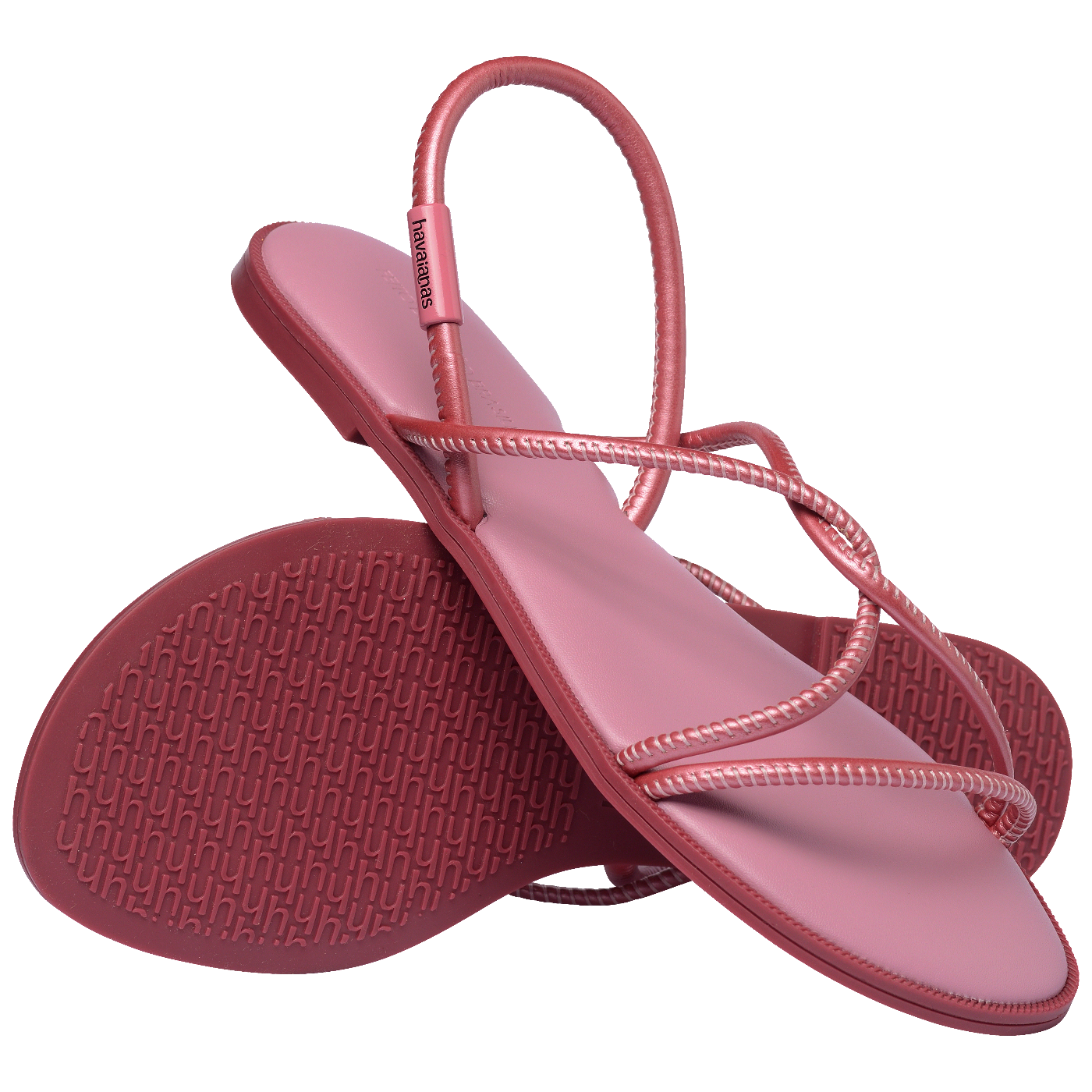 Rasteirinha Havaianas Una Manga Feminina Confortável Estampa Tropical Durável Leve