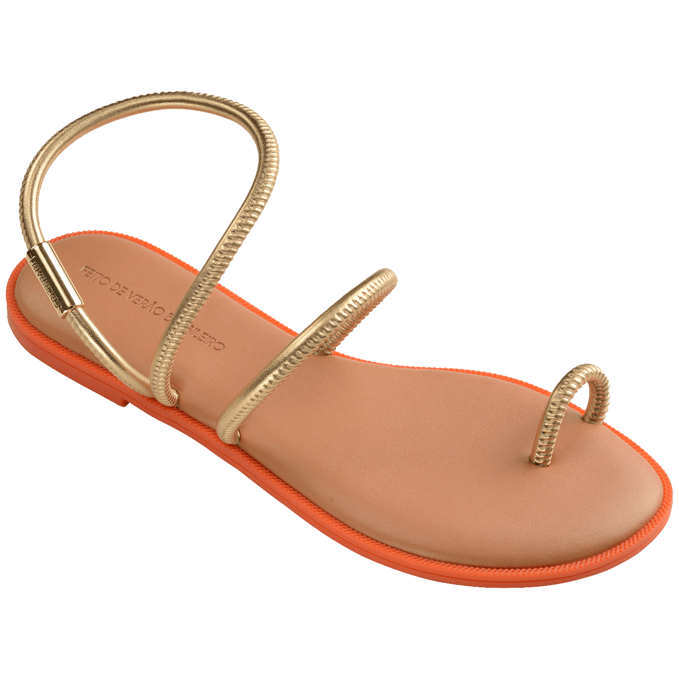 Rasteirinha Havaianas Una Pitanga Dourada: Conforto, Estilo Minimalista e Brilho Feminino