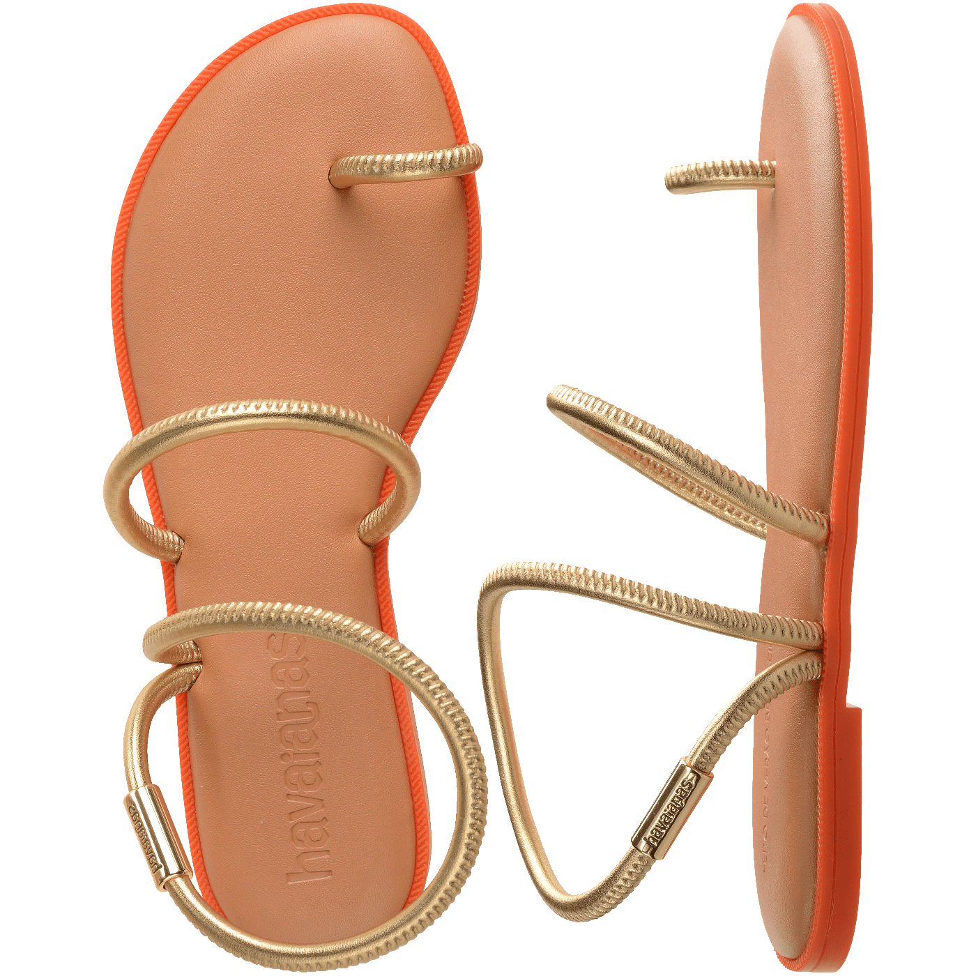 Rasteirinha Havaianas Una Pitanga Dourada: Conforto, Estilo Minimalista e Brilho Feminino