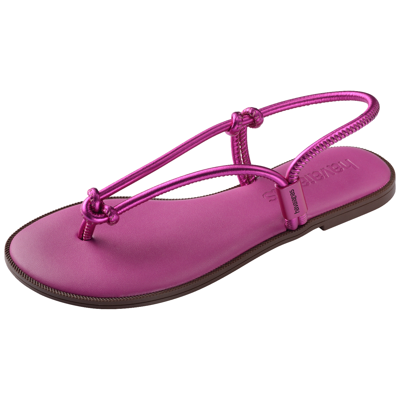 Rasteirinha Havaianas Una Açaí Feminina Confortável Estilo Verão Praia Leve Durável