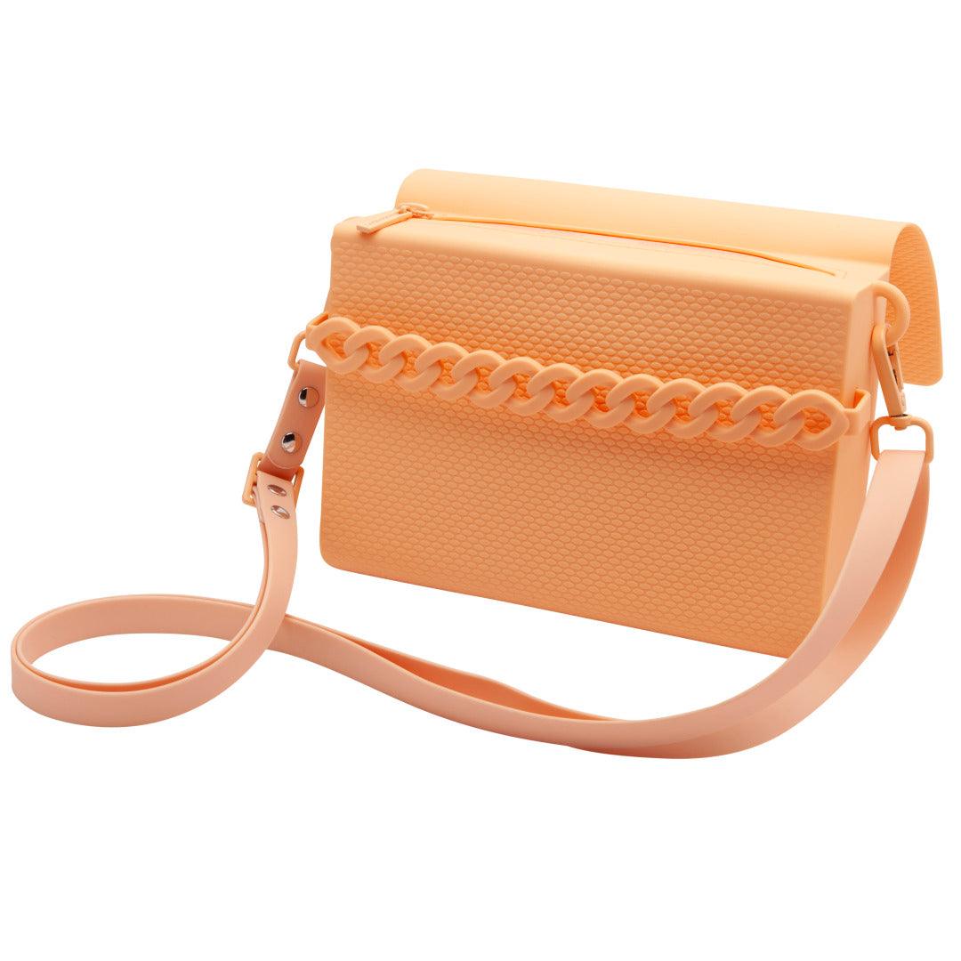 Bolsa Casual Havaianas Correntes Silicone Texturizado Alça Ajustável Design Moderno Pêssego