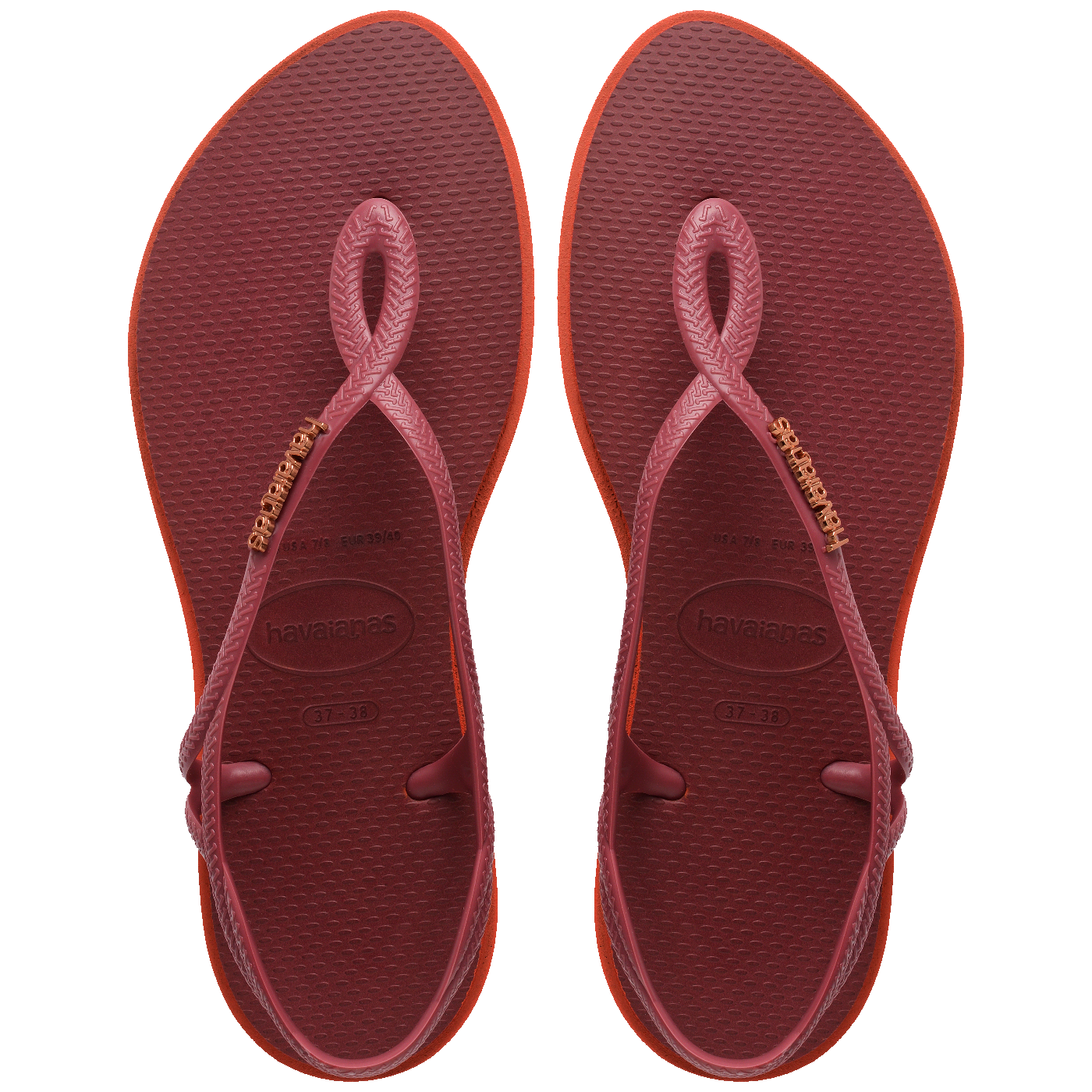 Rasteirinha Havaianas Luna Point Bico Pontudo Moderna Delicada Confortável Estilosa