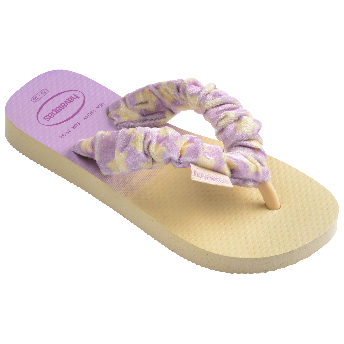 Chinelo Infantil Havaianas Fluffy Creme: Conforto Macio, Estilo Degradê para Crianças