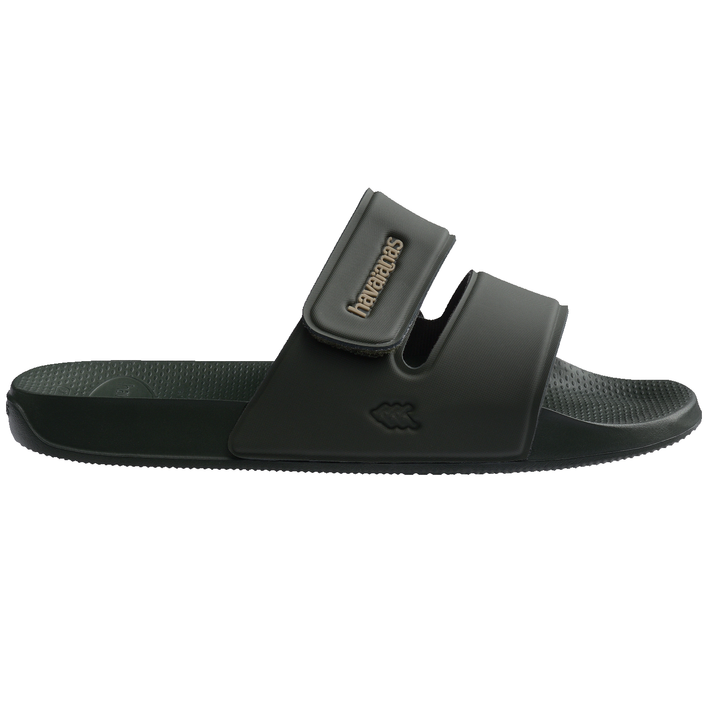 Chinelo Slide Havaianas Strap Confortável Unissex Verde Olive para Verão e Praia