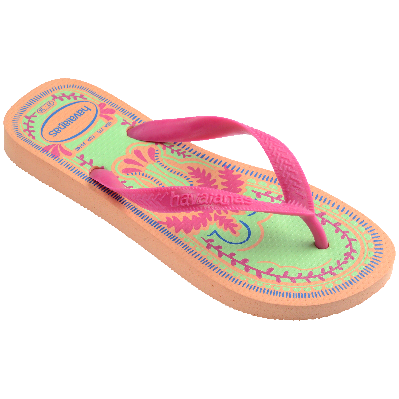 Chinelo Havaianas Top Summer Vibes Pêssego Unissex Conforto Leve Durável