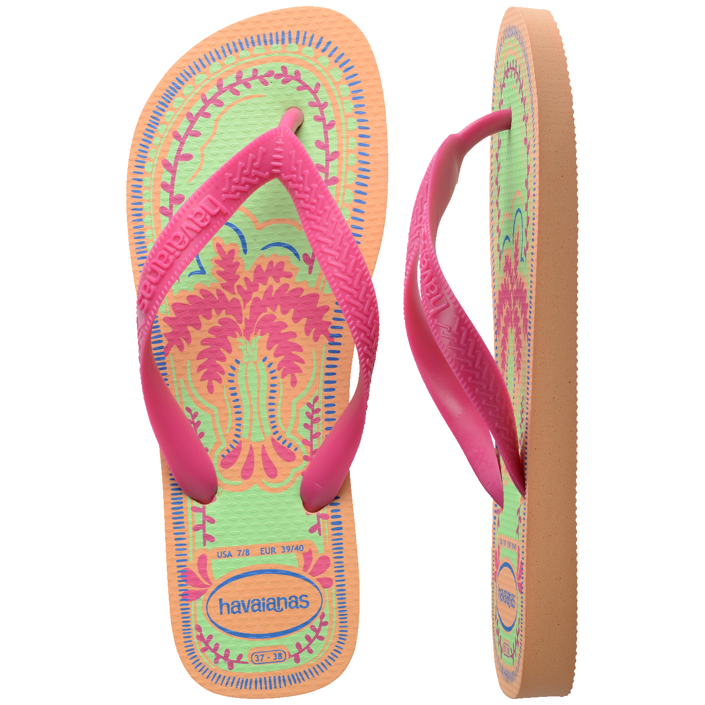 Chinelo Havaianas Top Summer Vibes Pêssego Unissex Conforto Leve Durável