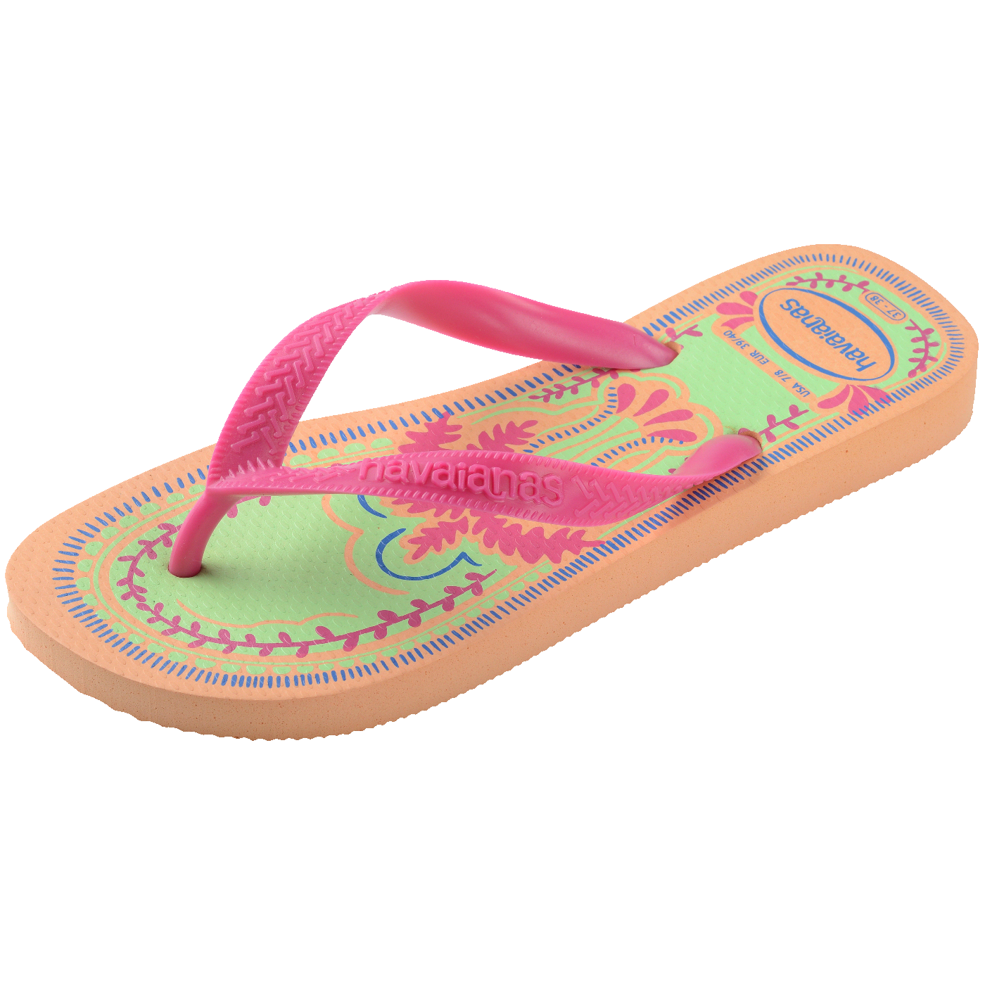 Chinelo Havaianas Top Summer Vibes Pêssego Unissex Conforto Leve Durável