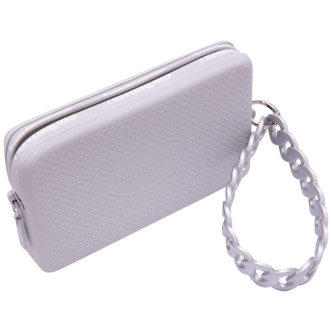 Mini Bolsa Havaianas Chain Cromada Prática Elegante Acessório Versátil Estilo Moderno