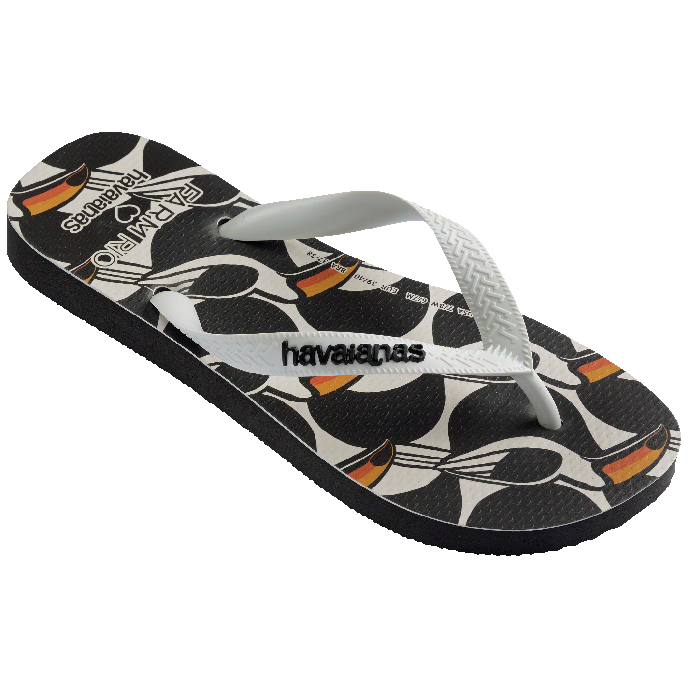 Chinelo Havaianas Farm Copatucano: Conforto Vibrante e Estampa Tropical Exclusiva de Tucano