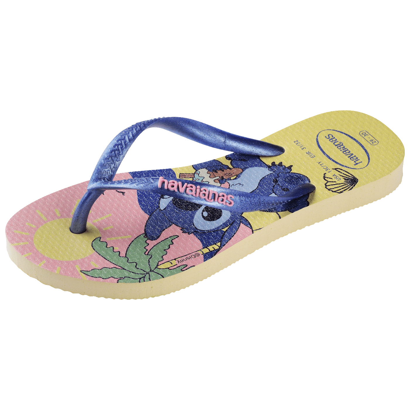 Chinelo Infantil Havaianas Slim Glitter Stitch: Tiras Metálicas, Conforto e Fofura